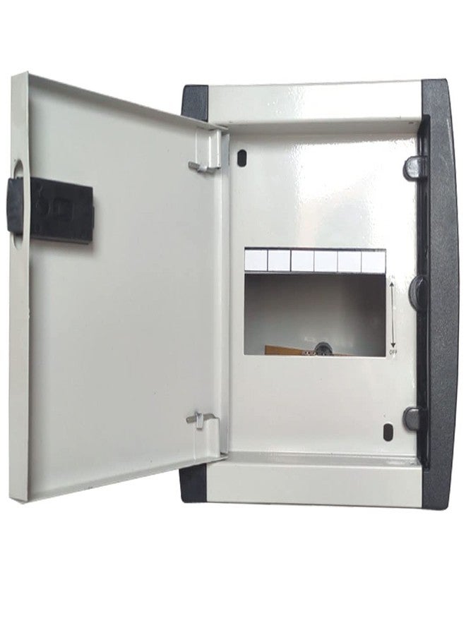 J M D GOLD JMD GOLD Db Spn 6 Way MCB Single Pole with Neutral Double Door Distribution Board (White) - Image 2